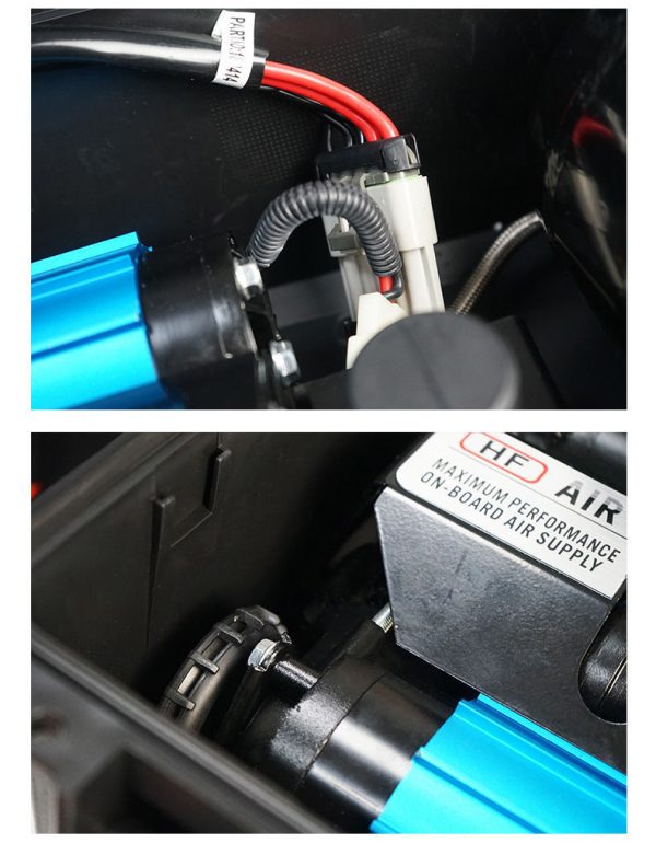 Haifeng Professional 12V Heavy-Duty Twin-Cylinder On-Board Air Compressor Kit with Protective Flight Case