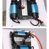 Haifeng Professional 12V Heavy-Duty Twin-Cylinder On-Board Air Compressor Kit with Protective Flight Case