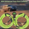 4X4 Universal Heavy-Duty 4-Way Digital Tire Inflator, Deflator & Equalizer Gauge System
