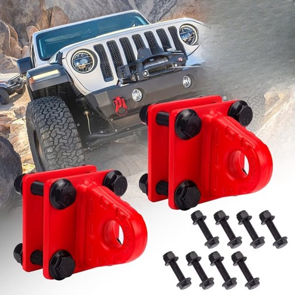 Heavy-Duty Front Bumper D-Ring Shackle Mounts