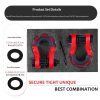 8-Ton Heavy-Duty Shackle Set with Anti-Rattle Isolators & Washer Kit