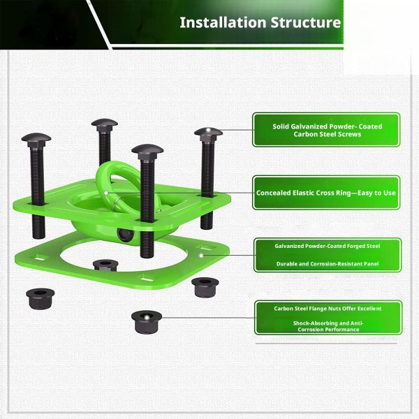 Heavy-Duty Recessed D-Ring Tie-Down Anchors with Backing Plates & Hole Saw Kit