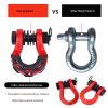 8-Ton Heavy-Duty Shackle Set with Anti-Rattle Isolators & Washer Kit