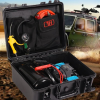 Haifeng Professional 12V Heavy-Duty Twin-Cylinder On-Board Air Compressor Kit with Protective Flight Case