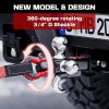 AYLEID Heavy Duty 2-Inch Adjustable Hitch Receiver - All-in-One Off-Road Towing Kit with Triple Ball, Extra Hook & 360° Rotating Rescue D-Shackle